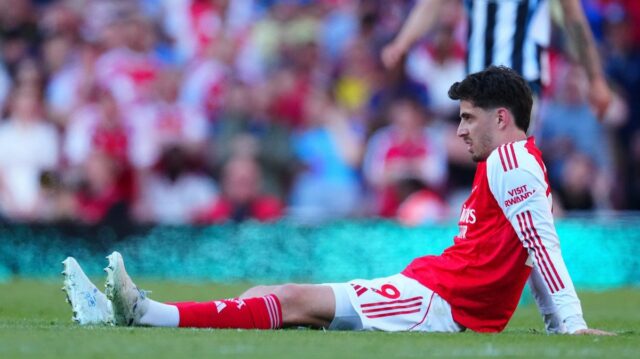 Kai Havertz sa posadil na ihrisko