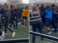 Neligový manažér bol vylúčený zo súboja s rivalom, keďže v derby vypukla obrovská bitka Slough Town vs Maidenhead United bitka