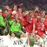 Teddy Sheringham a Andy Cole v akcii za Manchester United