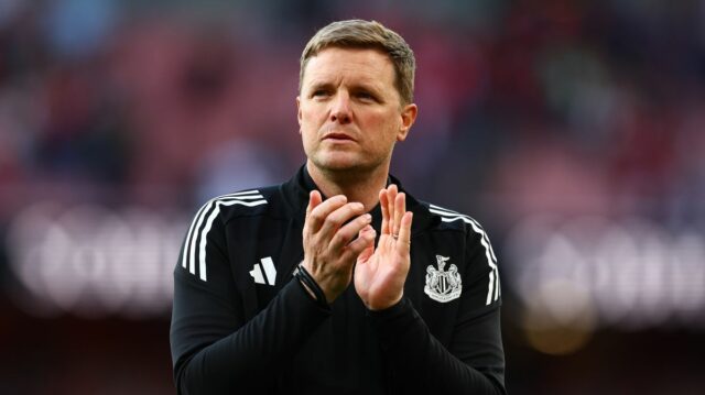 LONDÝN, ANGLICKO - 25. apríla: Yoane Wissa z Newcastlu United počas zápasu Premier League medzi Arsenalom a Newcastle United na Emirates Stadium 25. apríla 2026 v Londýne v Spojenom kráľovstve. (Foto: Izzy Poles - AMA/Getty Images)