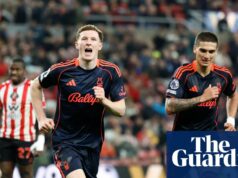 Nottingham Forest urobil veľký krok k bezpečiu, keď Anderson zdolal Sunderland | Premier League Nottingham Forest urobil veľký krok k bezpečiu, keď Anderson zdolal Sunderland | Premier League