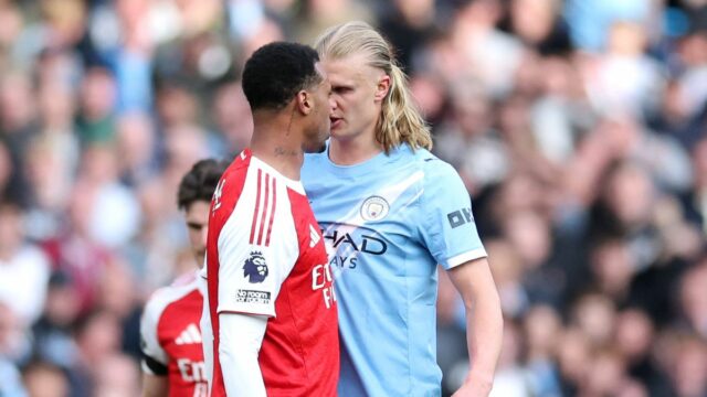 Gabriel z Arsenalu sa stretne s Erlingom Haalandom z Manchestru City