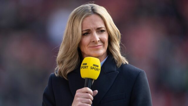 Gabby Logan sa pozerá