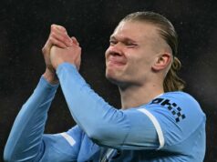 Päť najlepších platov v Premier League a La Lige v porovnaní s Erlingom Haalandom, ktorý je iba tretí Nórsky útočník Manchestru City #09 Erling Haaland reaguje po premárnenej príležitosti počas futbalového zápasu anglickej Premier League medzi Manchestrom City a Fulhamom na štadióne Etihad v Manchestri v severozápadnom Anglicku 11. februára 2026.