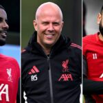 Alexander Isak, Arne Slot a Mohamed Salah