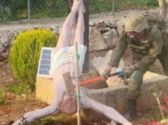 Pobúrenie po tom, čo izraelský vojak znesvätil sochu Ježiša Krista v Libanone | Izrael útočí na Libanon Pobúrenie po tom, čo izraelský vojak znesvätil sochu Ježiša Krista v Libanone | Izrael útočí na Libanon