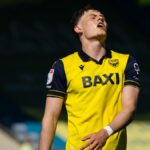 Will Lankshear počas zápasu Sky Bet Championship medzi Oxford United a Sheffield Wednesday na štadióne Kassam