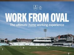 Práca z… oválu! Fanúšikovia kriketu sú vyzvaní, aby si na terasy priniesli notebooky a dostali prístup k stolu a super rýchle WiFi, aby oklamali svojich šéfov. Kriketový klub Surrey County zverejnil túto reklamu povzbudzujúcu fanúšikov k „WFO“
