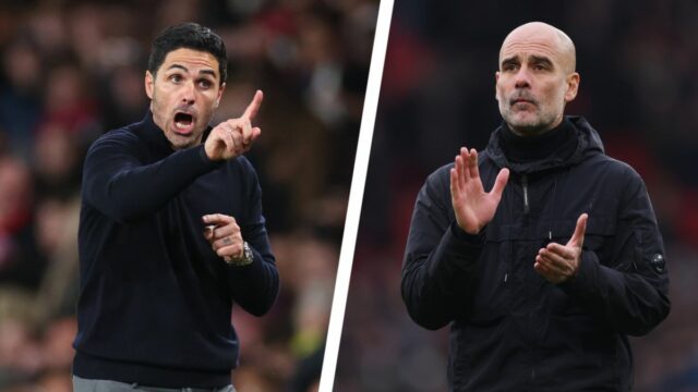 Mikel Arteta a Pep Guardiola
