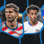 ATLANTA, GA – 31. marca: Matt Freese #24 zo Spojených štátov a Chris Richards #3 diskutujú o okolnostiach zápasu po medzištátnom priateľskom stretnutí medzi Portugalskom a USA na štadióne Mercedes-Benz 31. marca 2026 v Atlante v štáte Georgia. (Foto: Perry McIntyre/ISI Photos/ISI Photos cez Getty Images)