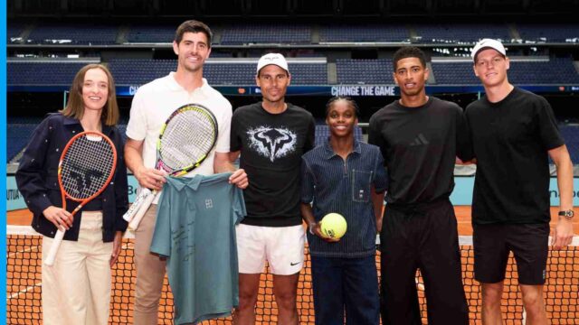 Rafael Nadal a Jannik Sinner hrajú tenis na štadióne Bernabeu v Reale Madrid
