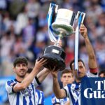 Real Sociedad trpí kocovinou z pekla, ale stále nedokáže stlmiť radosť z pohárovej slávy | Kráľovská spoločnosť