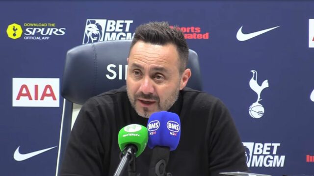 Tlačová konferencia Roberto De Zerbi