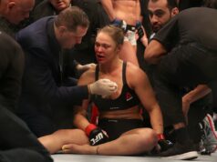 Ronda Rousey sa zamýšľa nad stratami pre Holly Holm a Amandu Nunes: „Konečne ma to dohnalo“ Prehra Rondy Rousey s KO s Holly Holm sa cítila ako okamih v čase – koniec jej maxima (Getty)