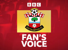 „Saints dajú Arsenalu právo ísť do FA Cupu“ Ross Stewart uteká na oslavu po skórovaní Southamptonu proti Fulhamu