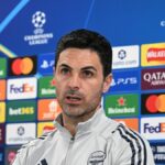 Mikel Arteta hovorí počas tlačovej konferencie