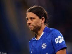 Sam Kerr reaguje na bombové zvesti o odchode Chelsea hviezdou Matildas spojenou s krokom USA Sam Kerr spochybnila správy, ktoré ju spájali s Denver Summit, s tajomným príspevkom na sociálnych sieťach po odchode Chelsea