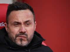 Šance na zostup Tottenhamu sa po prehre v Sunderlande prepadli, keďže Roberto De Zerbi čaká na vzácne víťazstvo Roberto De Zerbi počas zápasu Premier League medzi Sunderlandom a Tottenhamom Hotspur na Stadium of Light