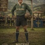 Umelá podoba CD Colunga Angela Mateosa Gonzaleza, 70-ročného brankára, ktorý bude hrať v nedeľu a stane sa najstarším hráčom v oficiálnom zápase v španielskej histórii.