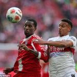 24-ročný útočník prestúpil do Bayernu na začiatku sezóny, pričom nemeckí giganti sa zaviazali zaplatiť za jeho služby v tejto kampani 14,3 milióna libier.