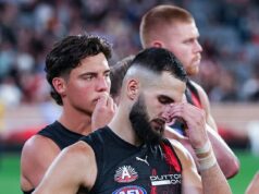 Senzačné výzvy, aby bol Essendon zbavený cti hrať v historickom súboji Anzac Round po ďalšom hororovom predstavení Essendon bol rozdrvený o 77 bodov v poslednom zápase Anzac Round proti Collingwood