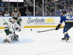 Šesť rôznych Blues skórovalo pri comebackovom víťazstve nad Wild NHL: Minnesota Wild v St. Louis Blues