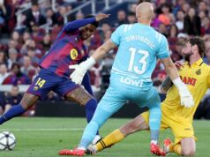 Španielske médiá reagujú rozhodne, keď sa Marcus Rashford vykúpi za Barcelonu Anglický útočník Barcelony #14 Marcus Rashford vyzýva srbského brankára Espanyolu #13 Marka Dmitroviča vedľa španielskeho obrancu Espanyolu #05 Fernanda Calera počas futbalového zápasu španielskej ligy medzi FC Barcelona a RCD Espanyol na štadióne Camp Nou v Barcelone 11. apríla 2026. (Foto: Josep LAGO / AFP cez Getty Images)