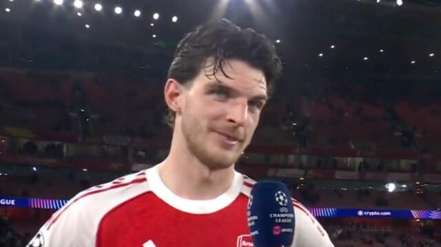 Špinavá odpoveď Declana Ricea pochybovačom Arsenalu – „Koho zaujíma, čo Declan Rice pomohol Arsenalu dostať sa do ďalšieho semifinále Ligy majstrov