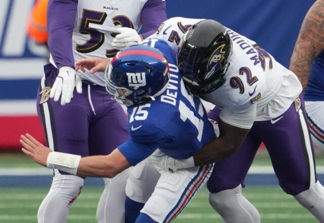 NFL: Baltimore Ravens v New York Giants