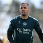 Gabriel Jesus na tréningu s Arsenalom