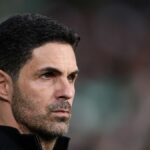 Mikel Arteta počas zápasu Sporting CP vs Arsenal