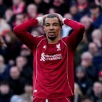 Liverpoolčan Hugo Ekitike ľutuje nevyužitú šancu počas zápasu Premier League na Anfielde v Liverpoole. Dátum fotografie: sobota 28.2.2026.