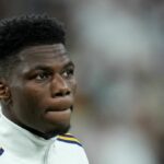 Aurelien Tchouameni pred Realom Madrid vs Bayern Mníchov