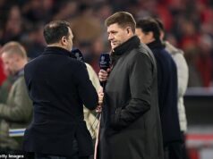 Steven Gerrard predpovedá, že manažér „príde o prácu“ po sklamanom odchode z Ligy majstrov – ale trvá na tom, že bojujúci šéf si nezaslúži prepustenie Steven Gerrard sa obáva o budúcnosť Alvara Arbeloa ako šéfa Realu Madrid