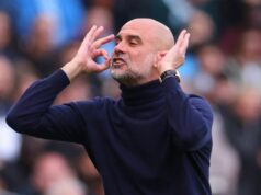 Štyria hráči, s ktorými sa Pep Guardiola zrazil v Man City – „Žiarlil“ Pep Guardiola Manažér / hlavný tréner Manchestru City reaguje počas zápasu Premier League medzi Manchestrom City a Arsenalom na Etihad Stadium 19. apríla 2026 v Manchestri v Anglicku.