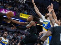 Súhrn NBA: Wolves down Pacers, následne si zaistite postup do play-off NBA: Minnesota Timberwolves v Indiane Pacers