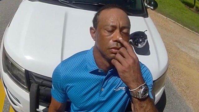 Tiger Woods bol zatknutý za pod vplyvom alkoholu napriek tomu, že pri dychovej skúške neurobil nulu
