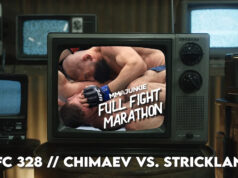 UFC 328: Khamzat Chimaev, Sean Strickland plný bojový videomaratón Download app from appStore