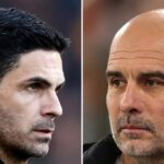 Mikel Arteta a Pep Guardiola