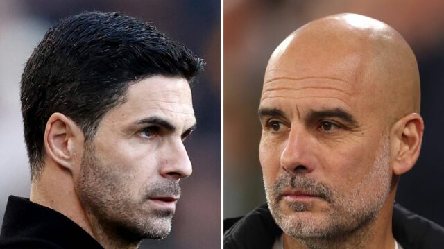 Mikel Arteta a Pep Guardiola