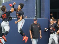 Úroveň intenzity stúpa pre Orange Lutheran-St. Baseballová séria John Bosco Úroveň intenzity stúpa pre Orange Lutheran-St. Baseballová séria John Bosco