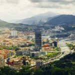 Pohľad z pozemnej lanovky na Artxande je úchvatný a zachytáva všetku majestátnosť Bilbaa