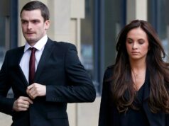 V živote Adama Johnsona teraz po strate 10 miliónov libier a bývalom sídle Cristiana Ronalda Adam Johnson a dlhoročná partnerka Stacey Flounders počas jeho súdneho sporu