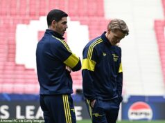 Varovanie pred nepriaznivým počasím zasiahlo Madrid, keď sa Arsenal pripravuje na zvládnutie búrky Atlética v zápase Ligy majstrov Arsenal bude čeliť Atléticu Madrid uprostred „značného nebezpečenstva“ spôsobeného prichádzajúcimi búrkami