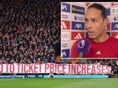 Virgil van Dijk podporuje protesty fanúšikov Liverpoolu proti cene lístkov v dôraznom odkaze majiteľom Rozhovor s Virgilom van Dijkom