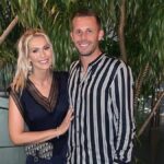 Gylfi Sigurdsson s manželkou Alexandrou Iversdottir