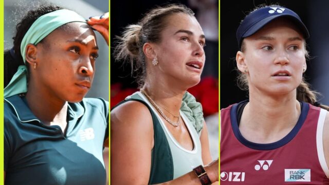 Výhry a body do rebríčka Aryny Sabalenkovej, Eleny Rybakiny a Coco Gauffovej
