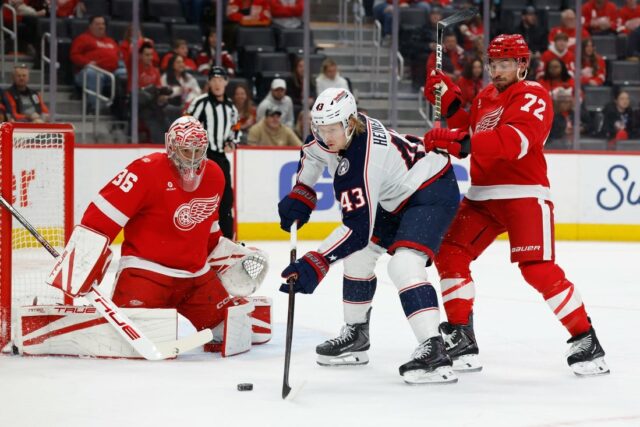 NHL: Columbus Blue Jackets v Detroite Red Wings