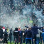 Fanúšikovia z oboch strán sa po minulomesačnom súboji o Škótsky pohár rozliali do parku v Ibroxe