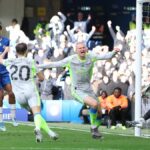 Hráči Manchestru City oslavujú